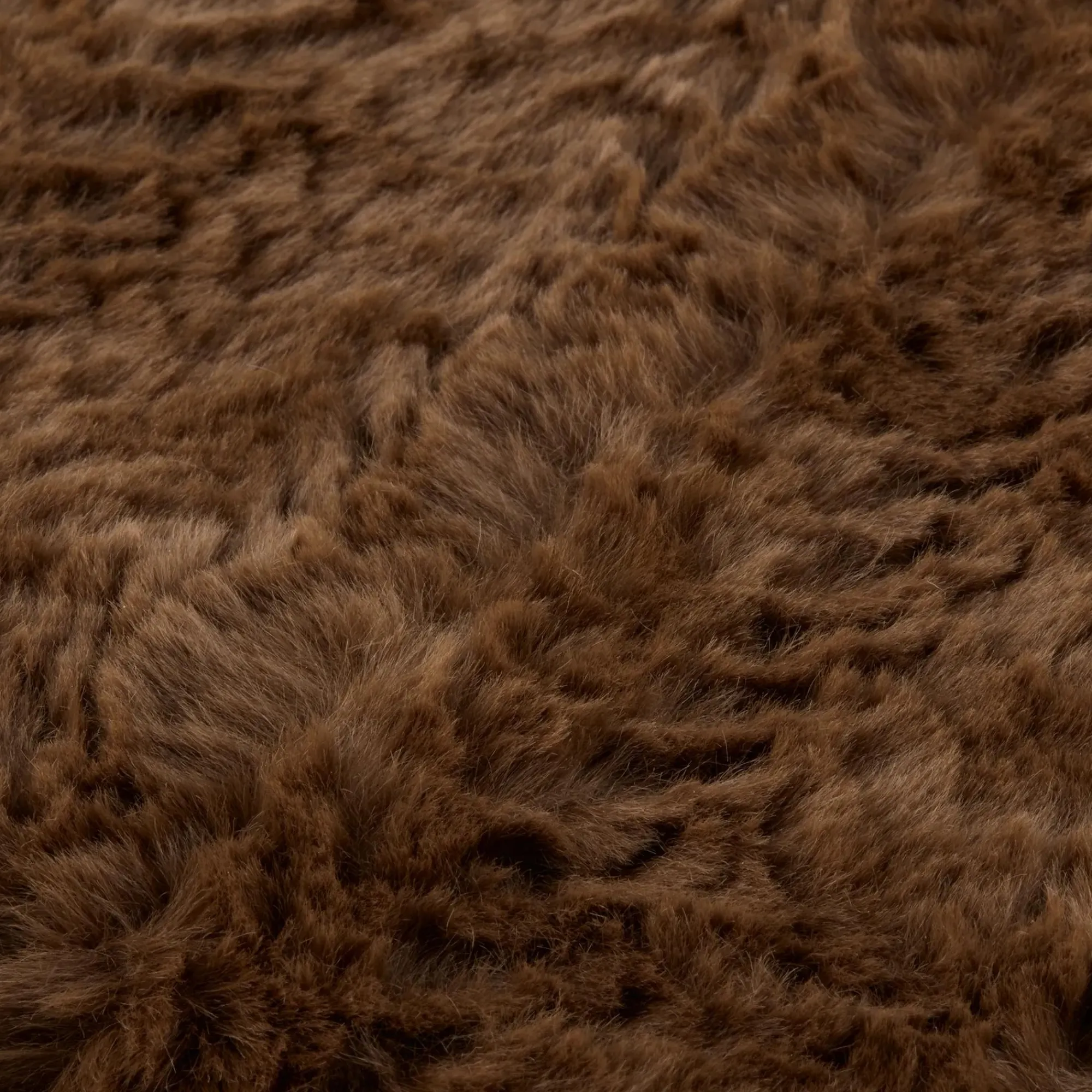 Bouclair Brown Ellyn Faux Fur Throw* Decorative Throws & Blankets