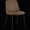 Bouclair Brown Faux Leather and Metal Dining Chair* Furniture Accessories|Dining Chairs