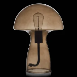 Bouclair Brown Glass Mushroom Table Lamp* Table Lamps