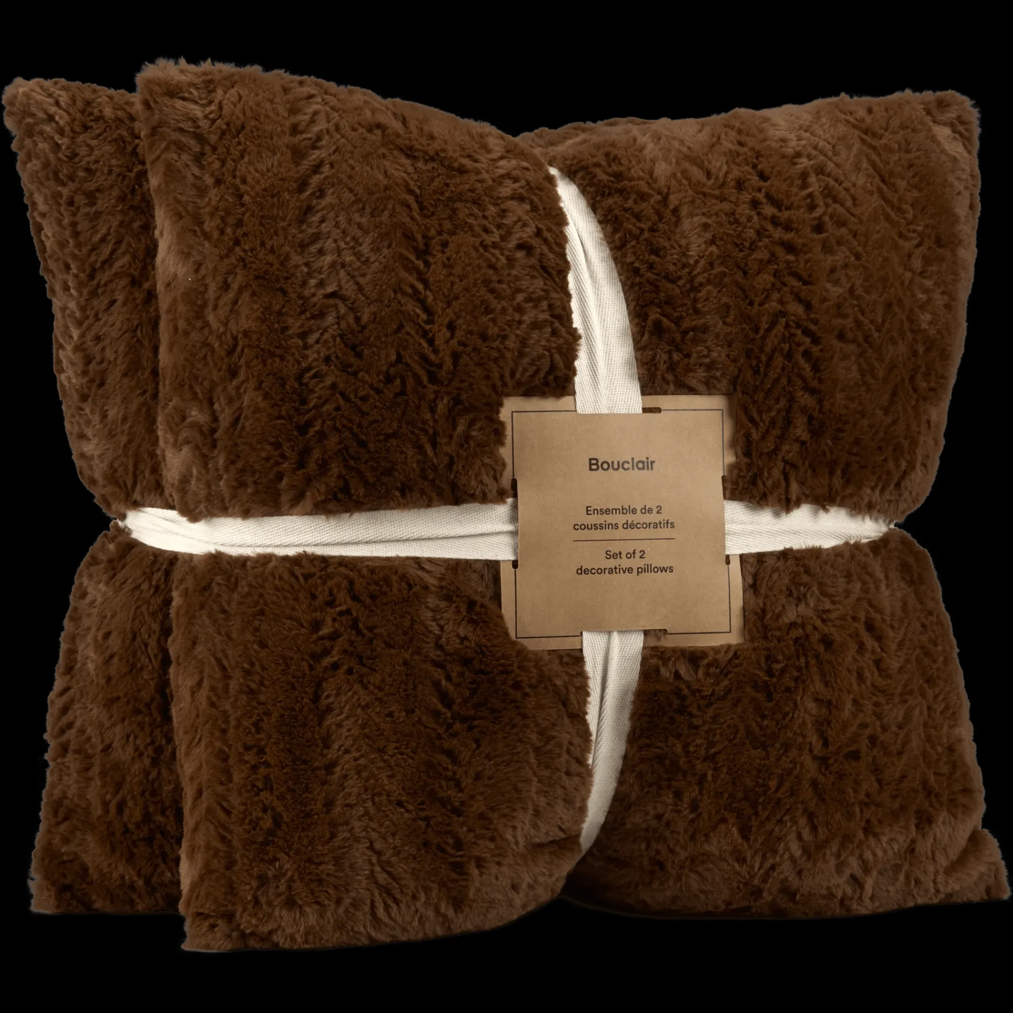 Bouclair Brown Set of 2 Ellyn Decorative Pillow* Decorative Throw Pillows