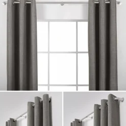 Bouclair Brushed Nickel Blackout Rod Set - Diameter 25/28 mm* Curtain Rods