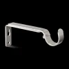 Bouclair Brushed Nickel Brackets* Curtain Rod Set Accessories|Curtain Rods