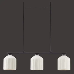 Bouclair 3-Bulb Metal and Ceramic Ceiling Lamp* Ceiling Lamps