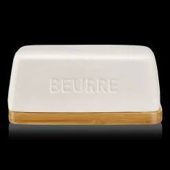 Bouclair Ceramic & Wood Butter Dish* Dinnerware|Kitchen & Dining Accessories