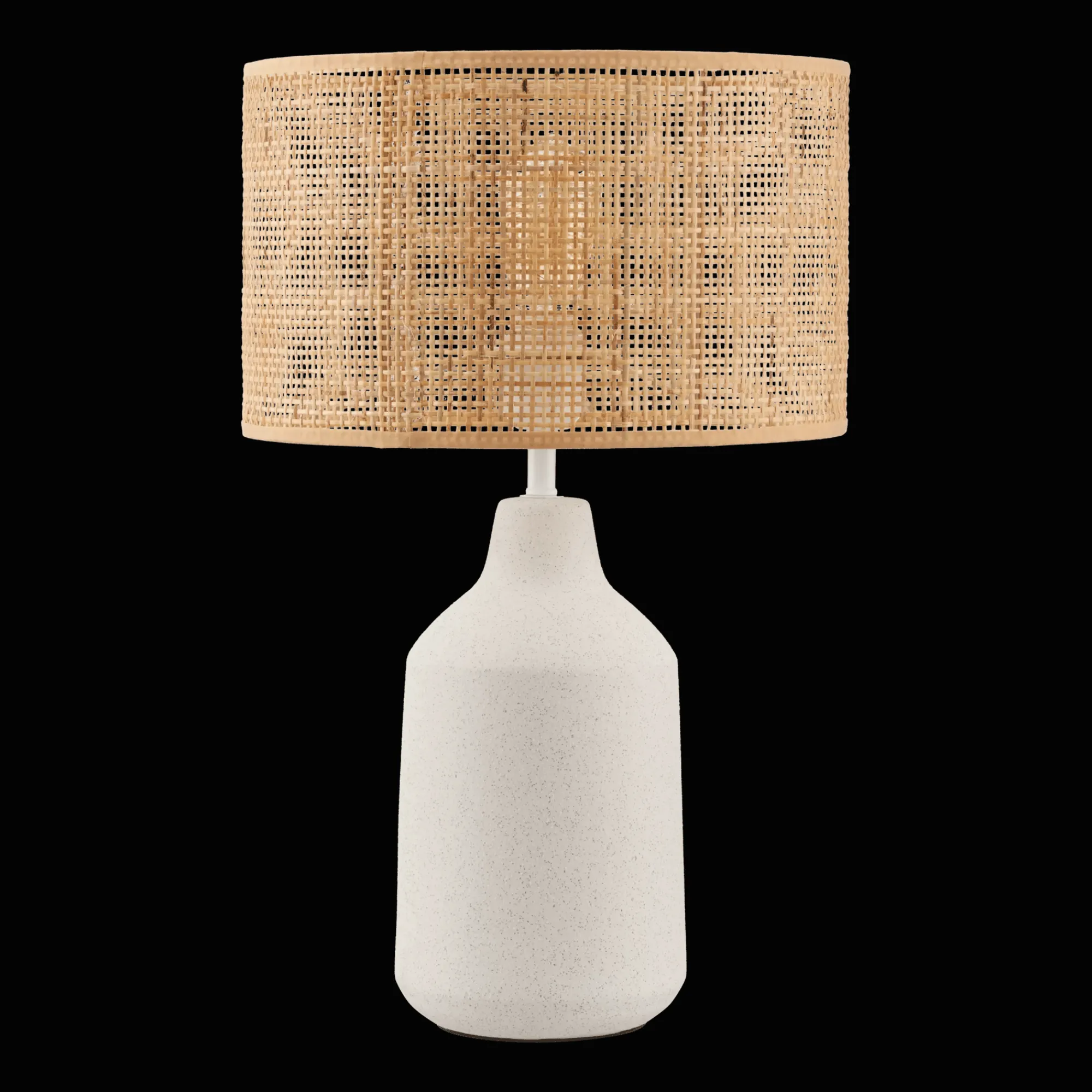 Bouclair Ceramic and Rattan Table Lamp* Table Lamps
