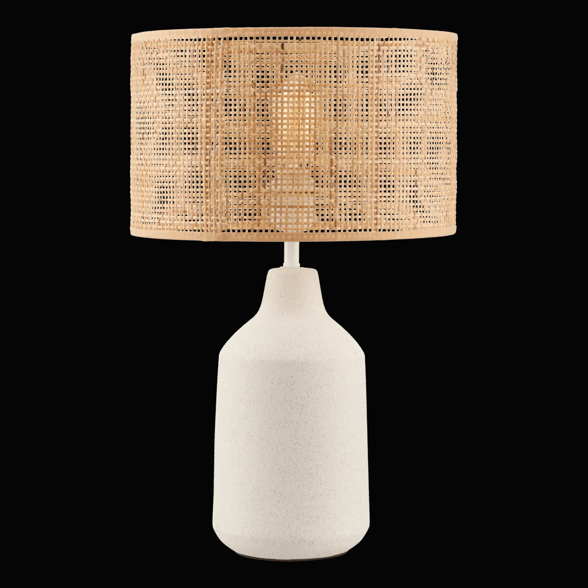Bouclair Ceramic and Rattan Table Lamp* Table Lamps