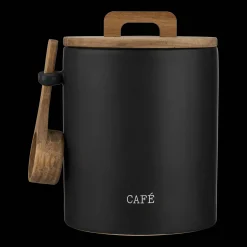 Bouclair Ceramic Coffee Jar with Spoon* Dinnerware