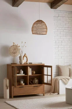 Bouclair Ceramic Floor Vase with Beaded Tassels* Modern Decorative Vases|Home Decorative Items & Objects