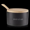 Bouclair Ceramic Salt Jar with Bamboo Lid and Spoon* Dinnerware|Kitchen & Dining Accessories