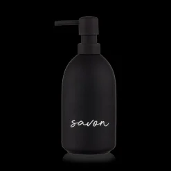 Bouclair Ceramic Soap Dispenser with Typography* Bathroom Accessories