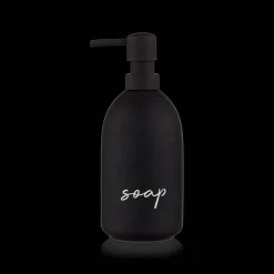 Bouclair Ceramic Soap Dispenser with Typography* Bathroom Accessories