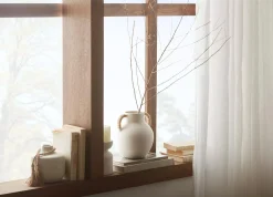 Bouclair Ceramic Table Vase with Rope on Handles* Modern Decorative Vases|Home Decorative Items & Objects