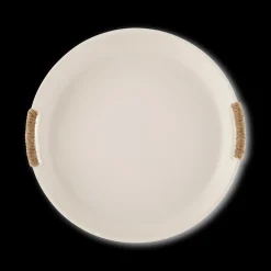 Bouclair Ceramic Tray with Rope on Handles* Home Decorative Items & Objects