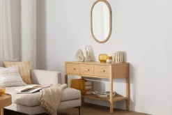 Bouclair Ceramic Tray with Rope on Handles* Home Decorative Items & Objects