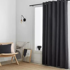 Bouclair Charcoal Chita Blackout Curtain* Sheer Curtains & Window Sheer Panels|Blackout Window Curtains