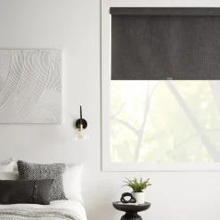 Bouclair Charcoal Chita Cordless Blackout Roller Shade* Window Blinds & Shades