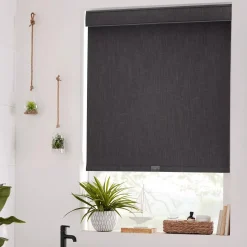 Bouclair Charcoal Chita Cordless Blackout Roller Shade* Window Blinds & Shades