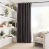 Bouclair Charcoal Emile Panel Curtain* Sheer Curtains & Window Sheer Panels|Room Darkening & Light Filtering Curtains