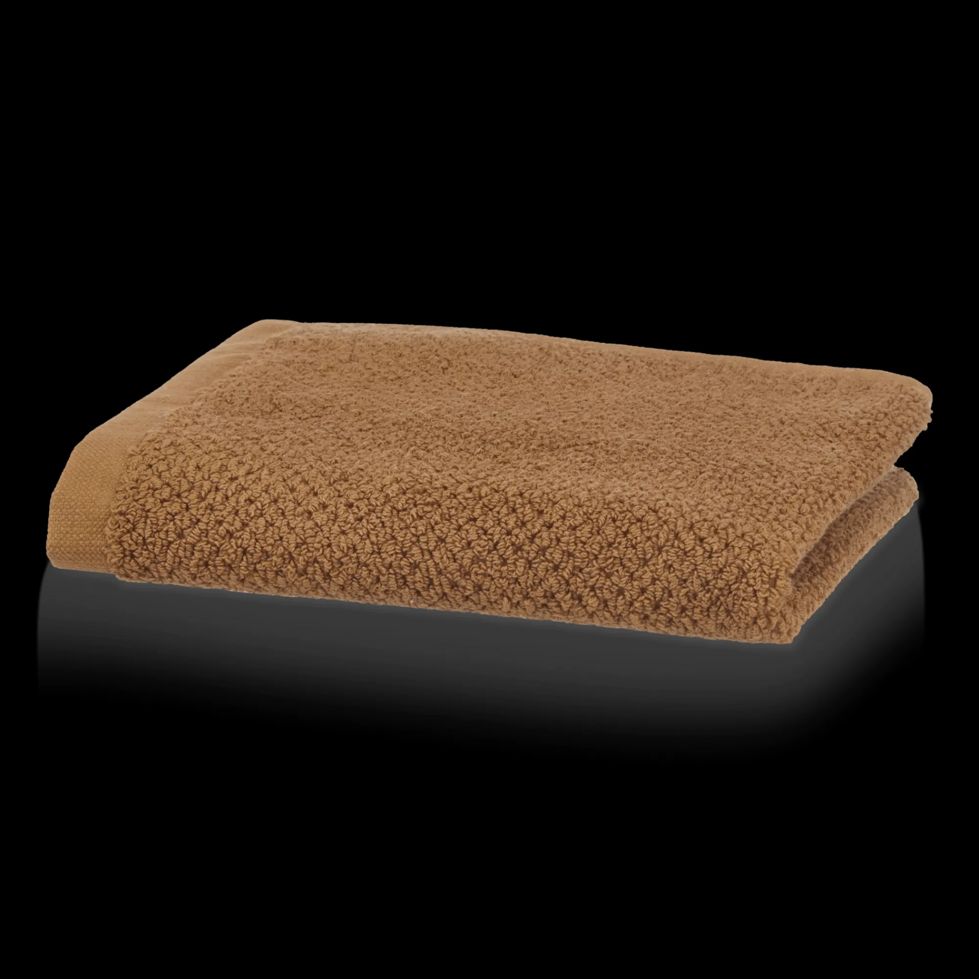 Bouclair Cognac Textured Washcloth* Bath Towels