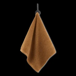 Bouclair Cognac Textured Washcloth* Bath Towels