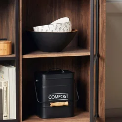 Bouclair Compost Rustic Metal Bin* Dinnerware|Kitchen & Dining Accessories