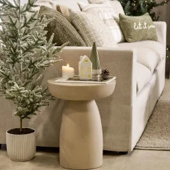 Bouclair Concrete Effect Side Table* Side Tables|Coffee Tables & Side Tables