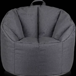 Bouclair Dark Grey Canvas Bean Bag* Junior Bedroom Furniture