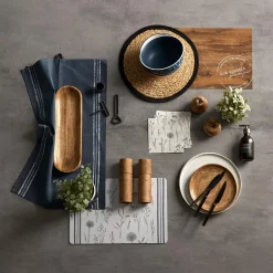 Bouclair Decorative Mango Wood Plate* Dinnerware|Kitchen & Dining Accessories