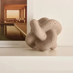 Bouclair Decorative Speckled Ceramic Knot* Home Decorative Items & Objects