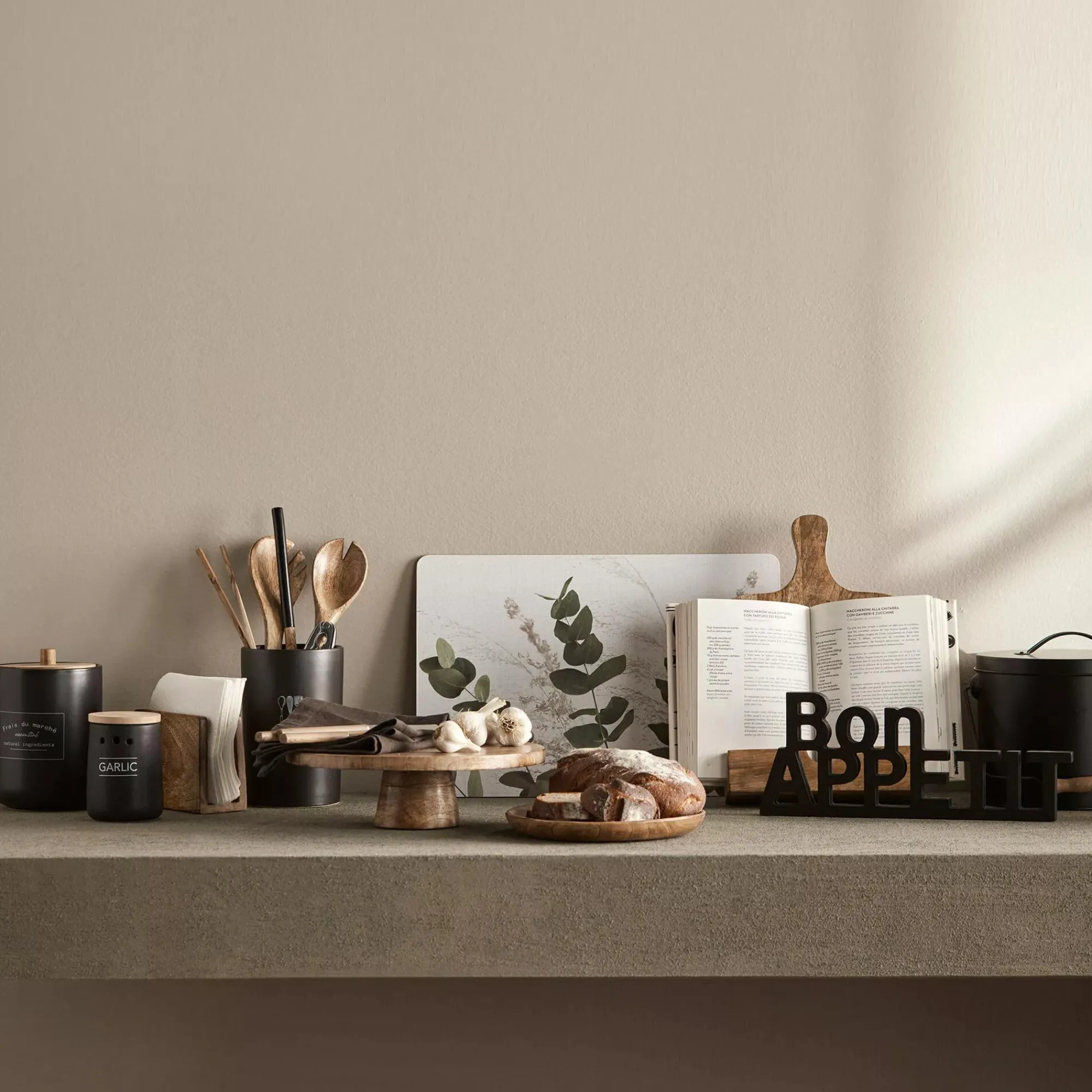 Bouclair Decorative Words Bon Appetit 36 x 14.25 cm.* Dinnerware|Kitchen & Dining Accessories