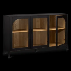Bouclair 3-Door Black Wooden Buffet* Furniture Accessories|Buffet Tables & Credenzas