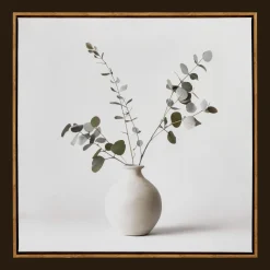 Bouclair Eucalyptus in a Vase Framed Art* Printed & Photography Wall Art Canvases