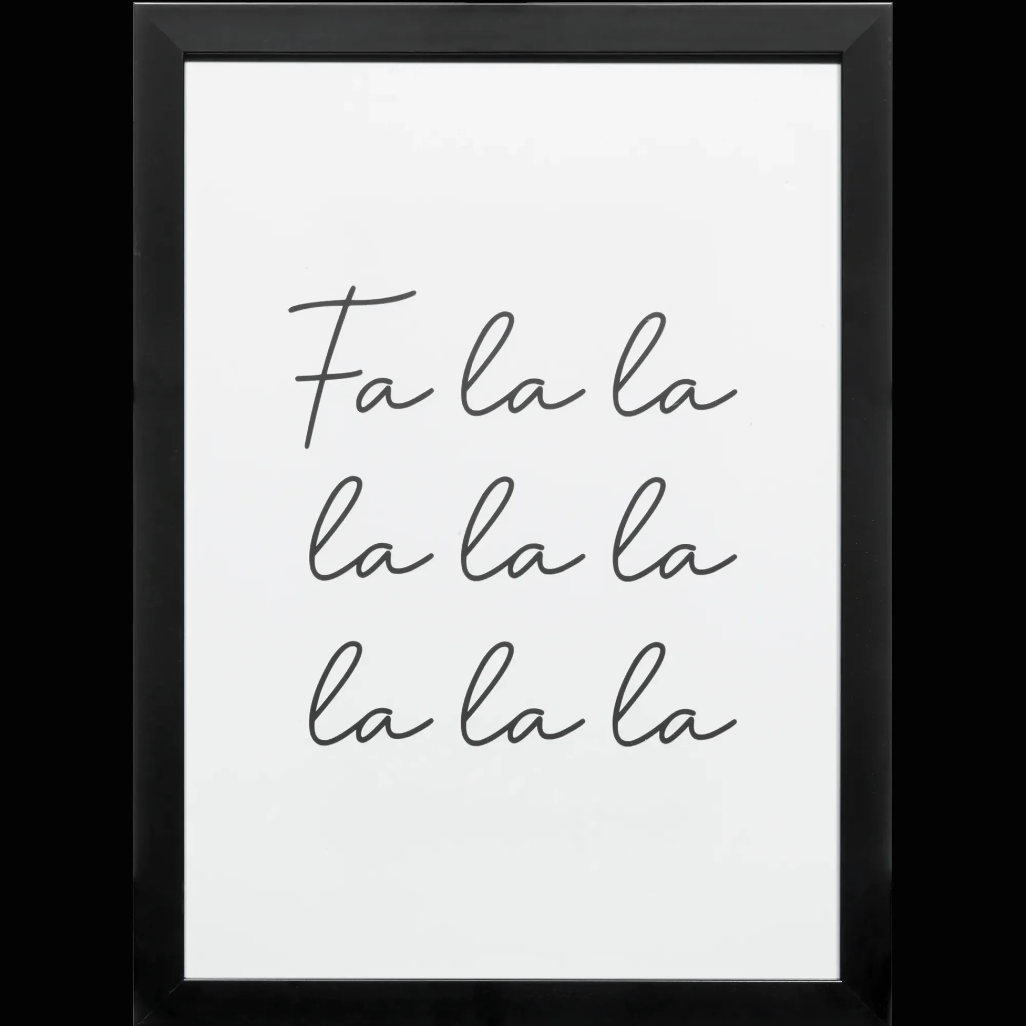 Bouclair FA LA LA Canvas Framed Art* Christmas Decorative Objects