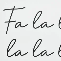 Bouclair FA LA LA Canvas Framed Art* Christmas Decorative Objects