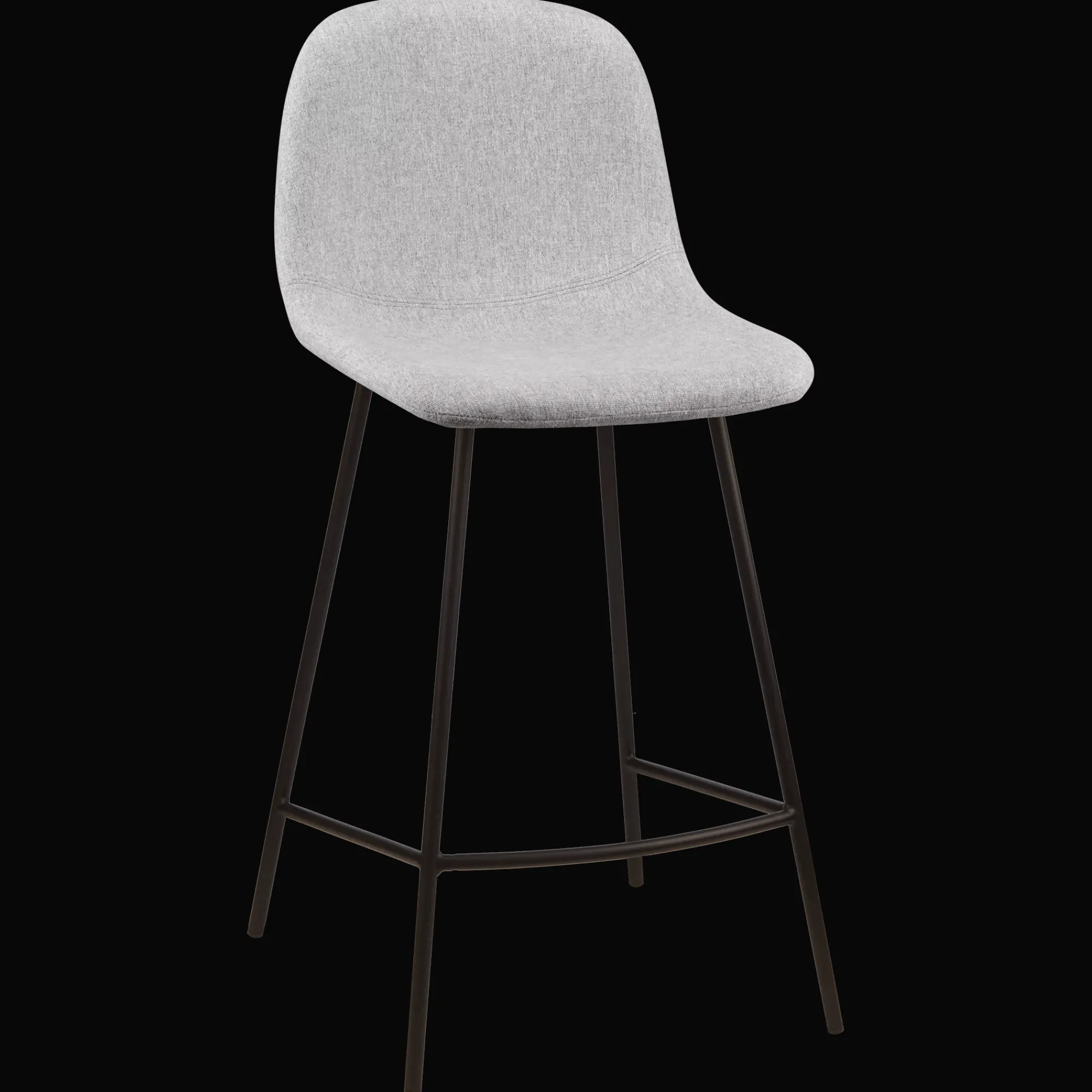 Bouclair Fabric and Metal Bar Stool* Furniture Accessories|Bar & Counter Stools