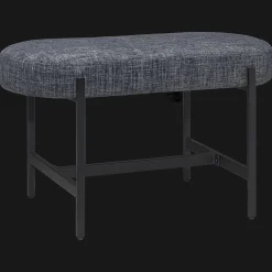 Bouclair Fabric and Metal Bench* Entryway Benches Ottomans And Poufs|Ottomans & Benches
