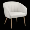 Bouclair Fabric and Metal Wood Effect Accent Chair* Accent Chairs