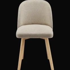 Bouclair Fabric and Natural Wood Dining Chair* Furniture Accessories|Dining Chairs