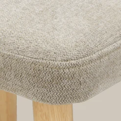 Bouclair Fabric and Natural Wood Dining Chair* Furniture Accessories|Dining Chairs