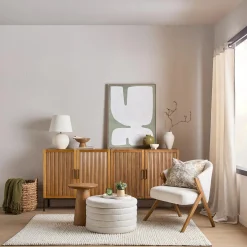 Bouclair Fabric and Wood Accent Chair* Accent Chairs & Sofas|Accent Chairs