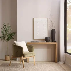 Bouclair Fabric and Wood Accent Chair* Accent Chairs & Sofas|Accent Chairs