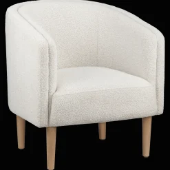 Bouclair Fabric and wood accent chair* Accent Chairs