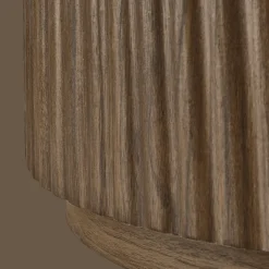 Bouclair Fabric and Wood Ottoman with Storage* Entryway Benches Ottomans And Poufs|Ottomans & Benches