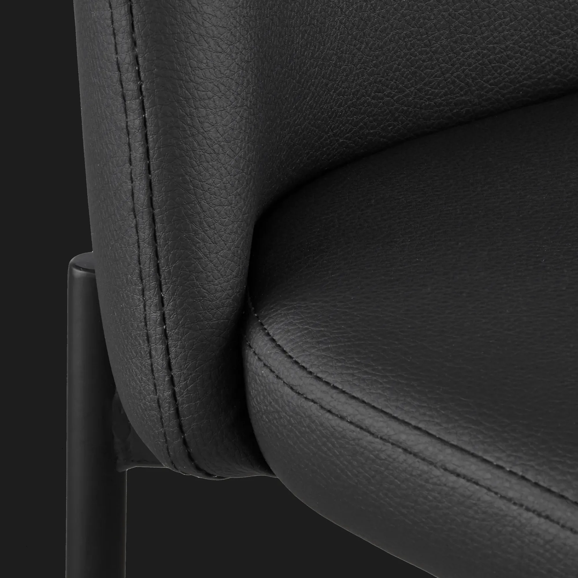 Bouclair Faux Leather and Metal Bar Stool* Furniture Accessories|Bar & Counter Stools