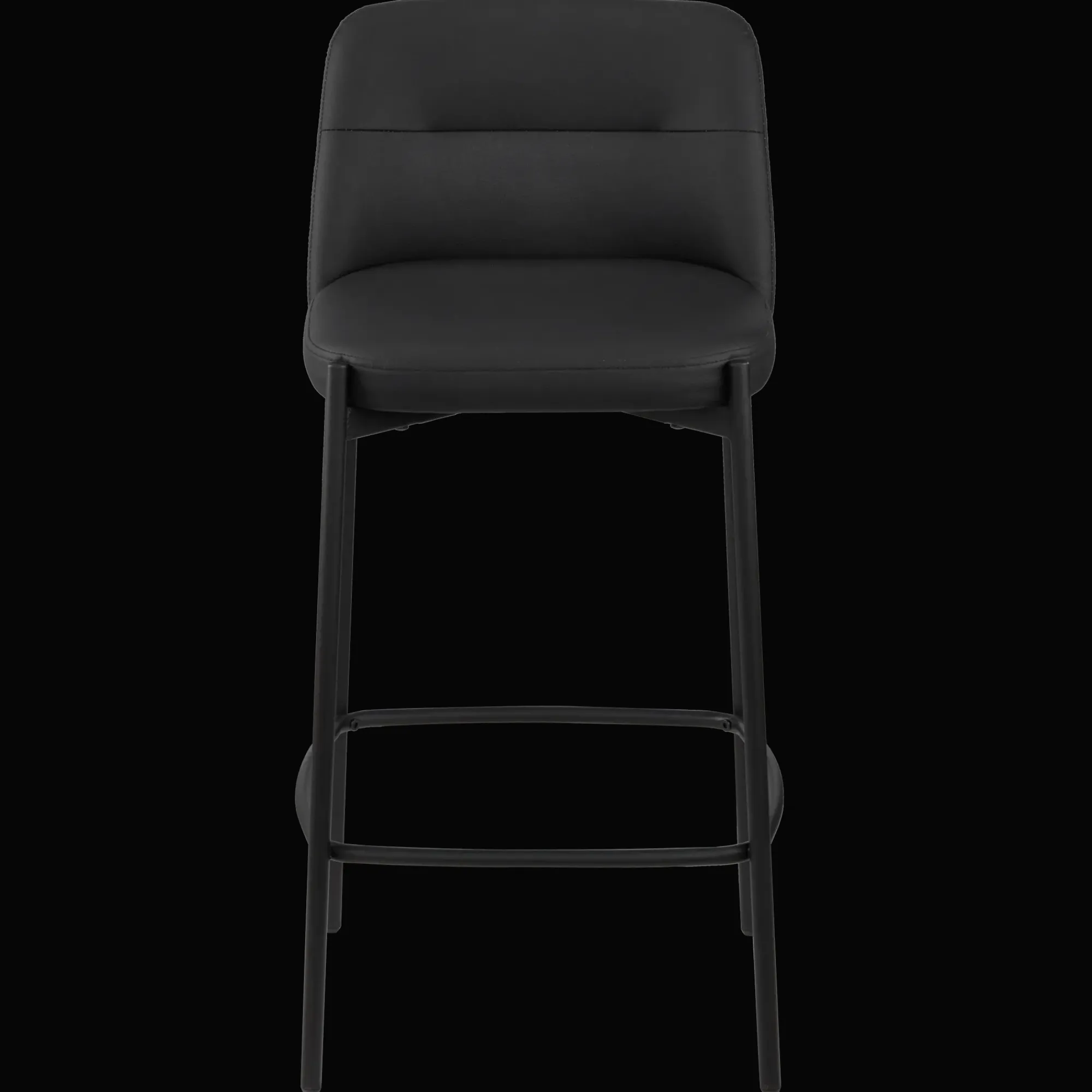 Bouclair Faux Leather and Metal Bar Stool* Furniture Accessories|Bar & Counter Stools