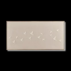 Bouclair Flock of Birds Oil Painted Framed Art* Oil Paintings