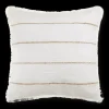 Bouclair Frans Fringed White Decorative Pillow* Decorative Throw Pillows