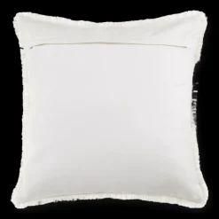 Bouclair Frans Fringed White Decorative Pillow* Decorative Throw Pillows