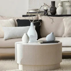 Bouclair Frosted Glass Table Vase* Modern Decorative Vases|Home Decorative Items & Objects