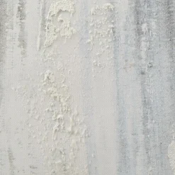 Bouclair Gel-Embellished Neutral & Blue Canvas* Mixed Media Art